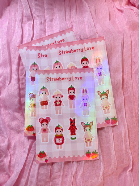 StrawberryLove Sticker Sheet