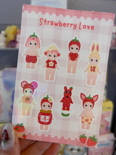 StrawberryLove Sticker Sheet