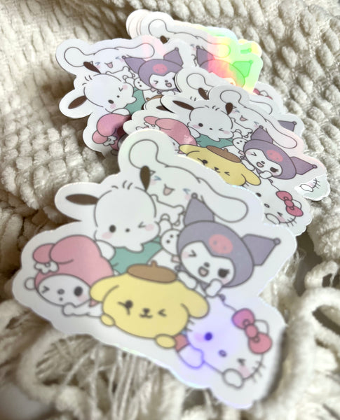 Kawaii friends Sticker