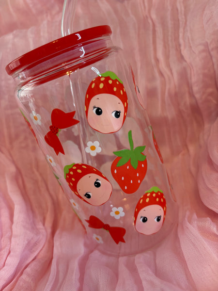 Strawberry Bow Sonny Baby Glass Cup