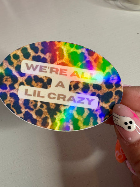We’re all a lil crazy Sticker