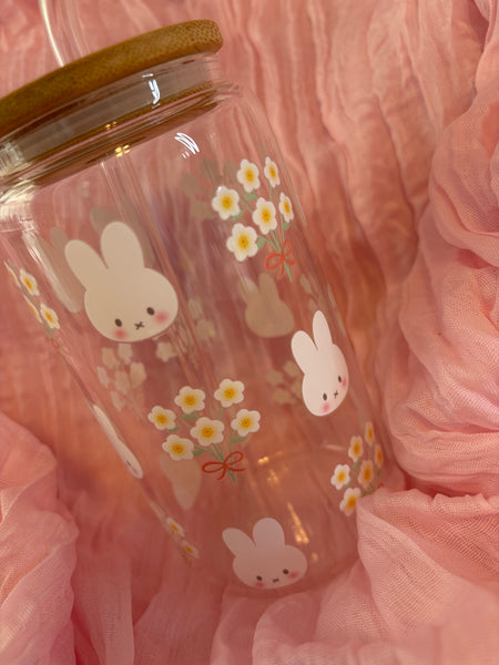 Miffy Floral Glass Cup