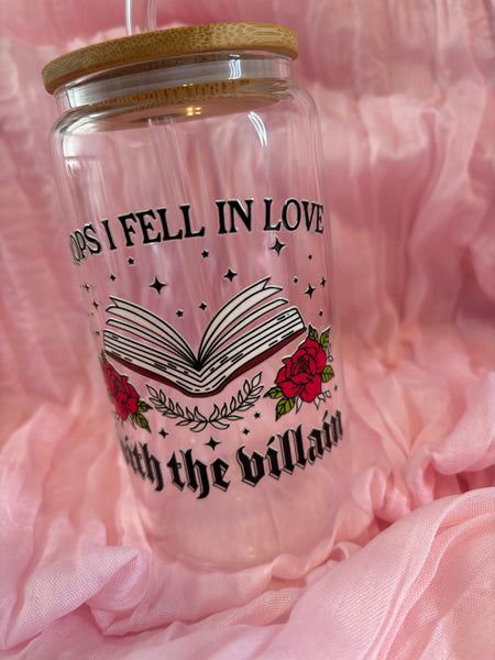 Oops fell in love villain Glass Cup